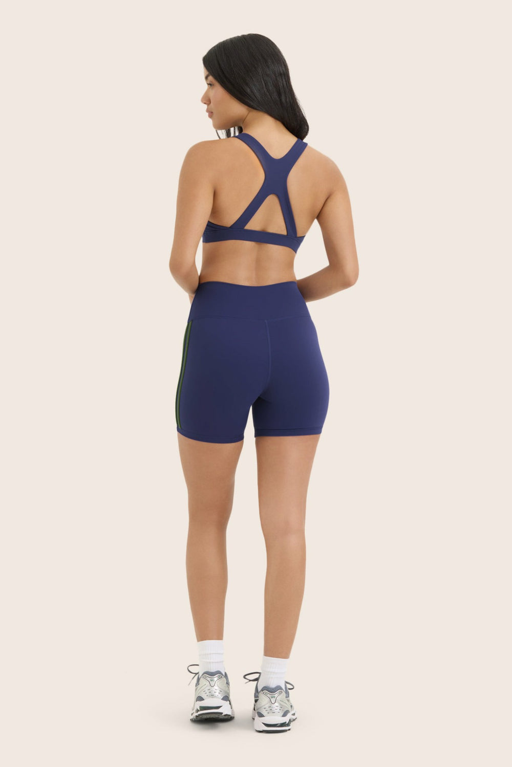 SET ACTIVE Website Store | SPORTBODY® SPORTY DUO STRIPE SHORTS - LAKE
