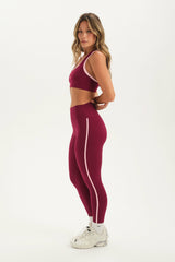 SET ACTIVE Website Store | SPORTBODY® SPORTY STRIPE LEGGINGS - ROSA