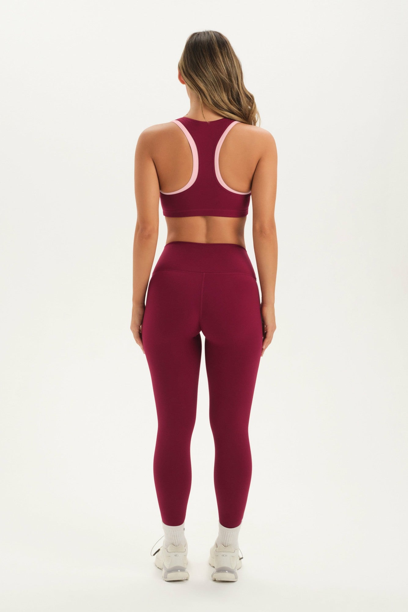 SET ACTIVE Website Store | SPORTBODY® SPORTY STRIPE LEGGINGS - ROSA