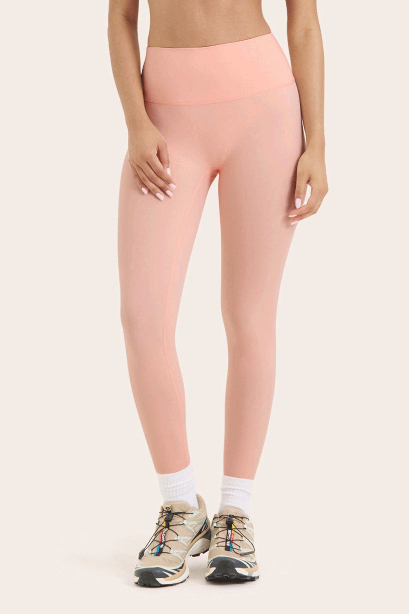 SET ACTIVE Online | BREATHE 1.0 HIGH-RISE LEGGINGS - PEACH