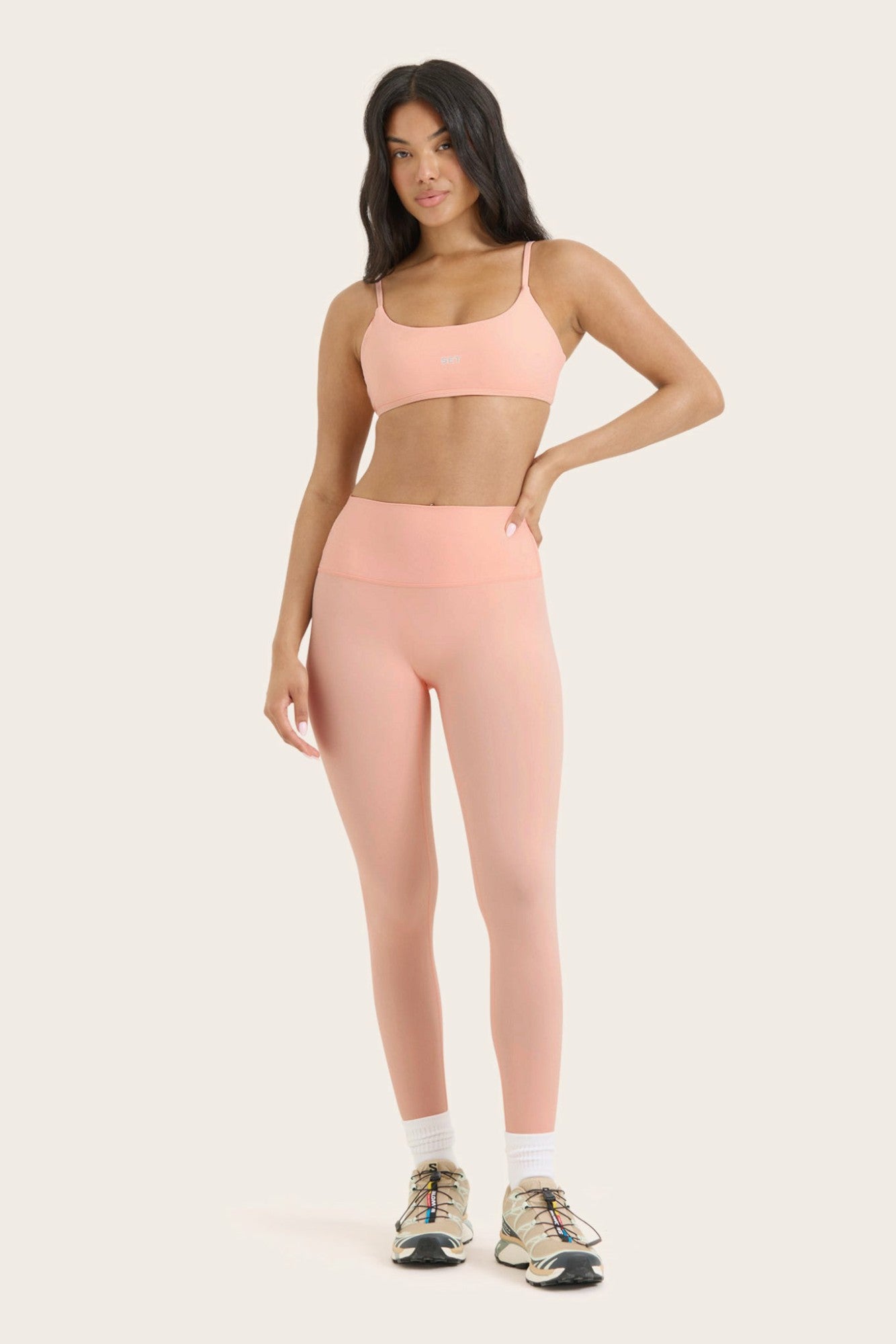SET ACTIVE Online | BREATHE 1.0 HIGH-RISE LEGGINGS - PEACH
