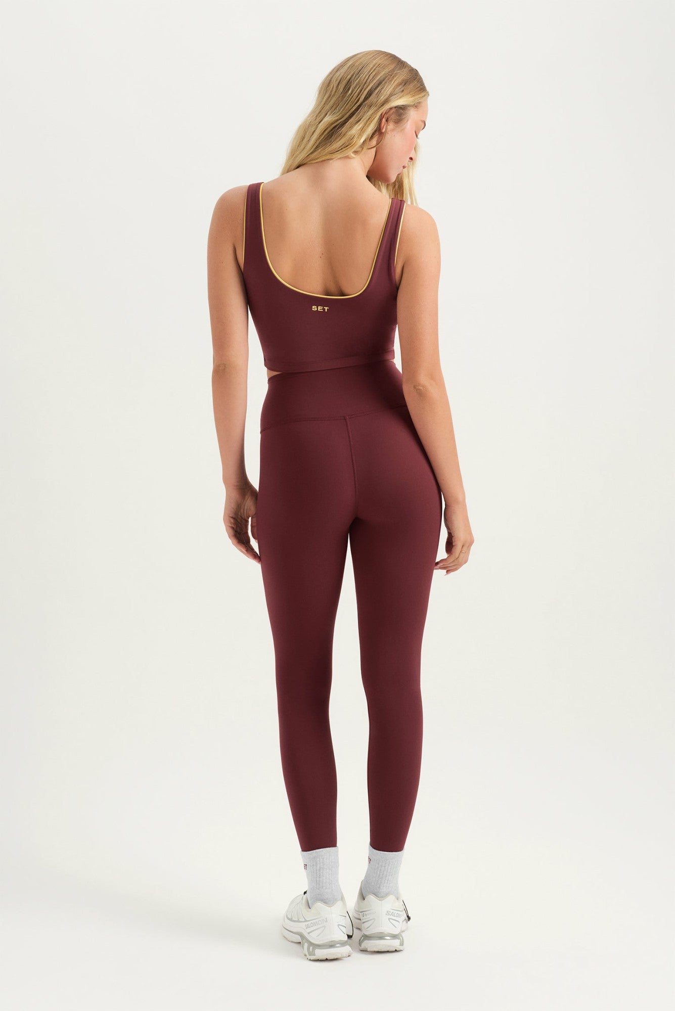 SET ACTIVE Sale | BREATHE 1.0 CONTRAST WRAP TANK - SAHARA