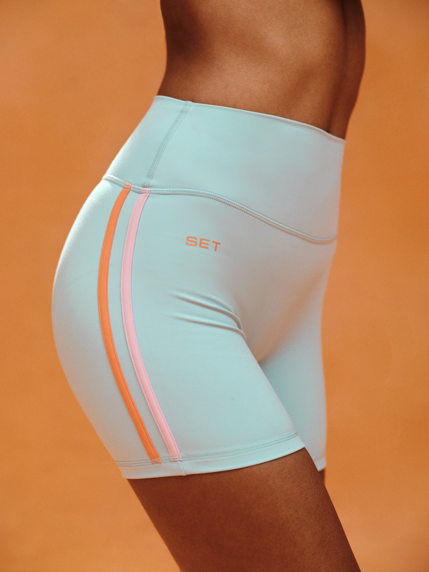SET ACTIVE Website Store | SPORTBODY® SPORTY DUO STRIPE SHORTS - TROPICS