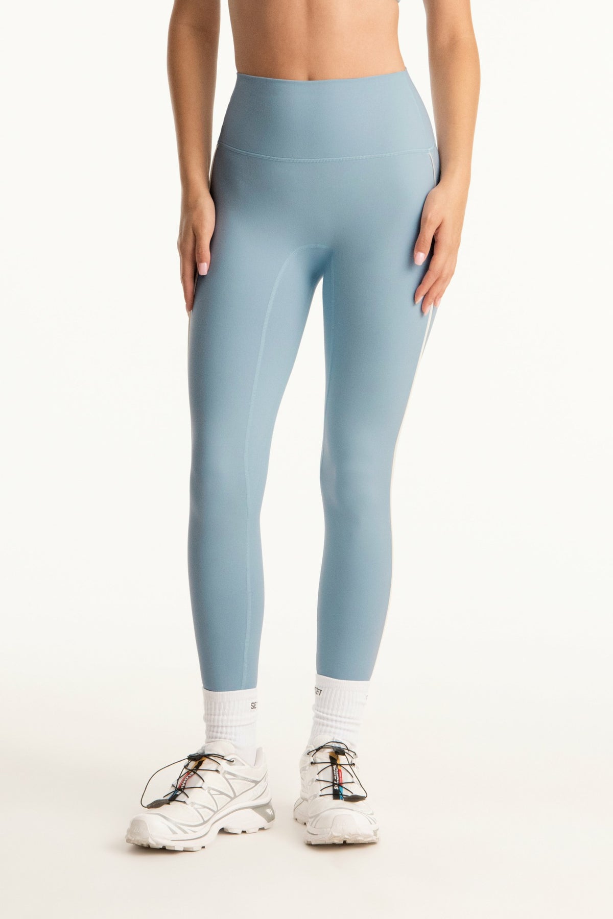 SET ACTIVE US | FORMCLOUD® CLOUD PARKE PIPE HIGH-RISE LEGGINGS - OVERCAST 1.0