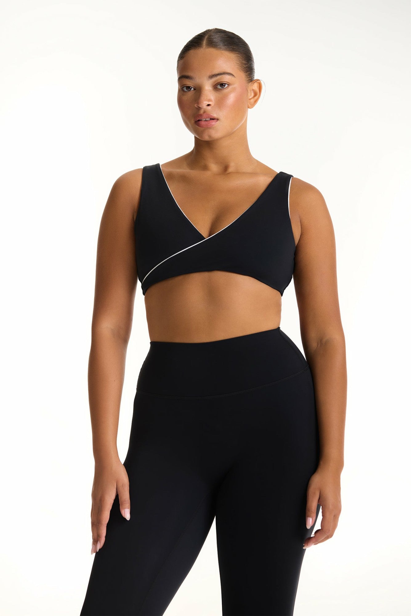 SET ACTIVE Outlets | BREATHE 1.0 CONTRAST WRAP BRA - ORCA