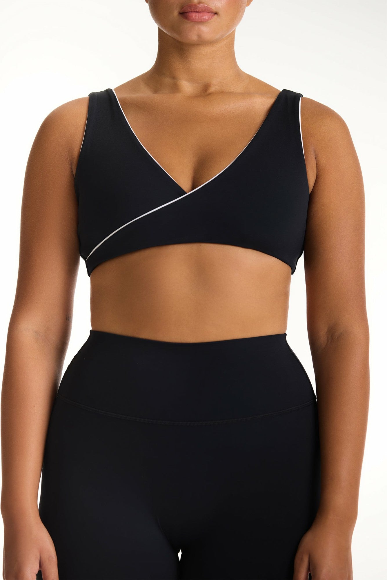 SET ACTIVE Outlets | BREATHE 1.0 CONTRAST WRAP BRA - ORCA