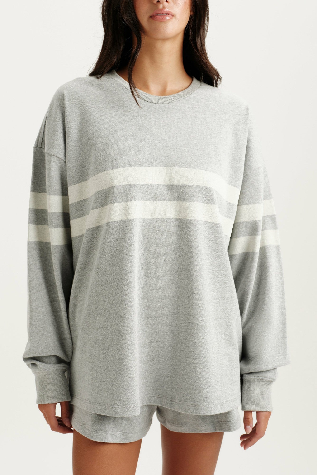 SET ACTIVE US | HEAVY COTTON EASY STRIPE LONG SLEEVE - WORN