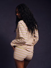 SET ACTIVE Sale | STRIPE JERSEY STRIPE OVERSIZED LONG SLEEVE - STREAMER