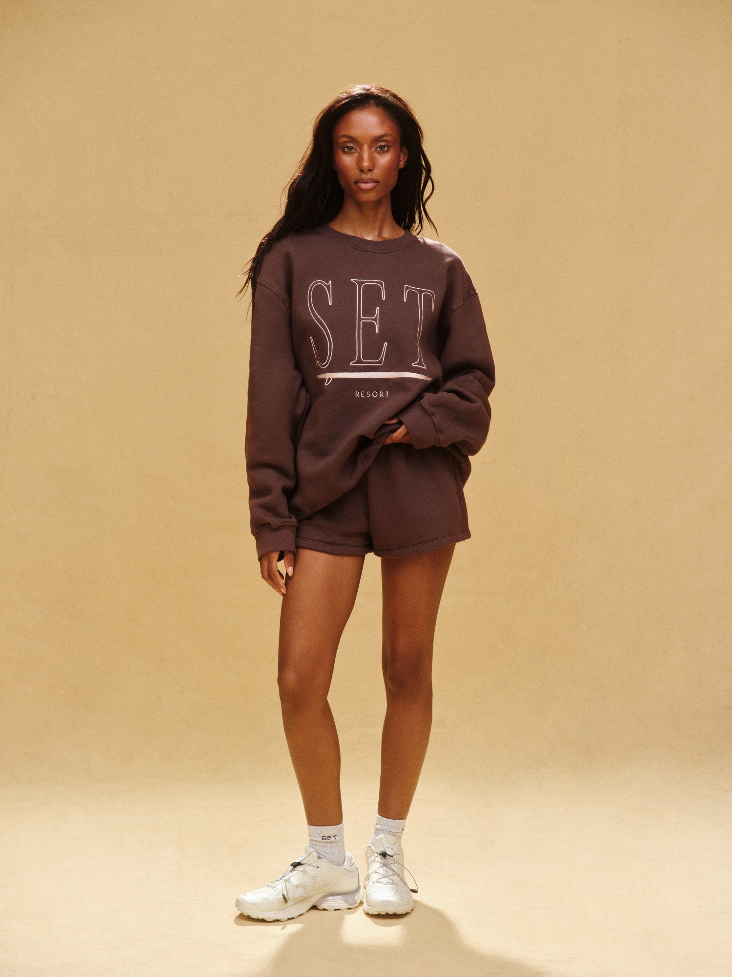SET ACTIVE Sale | MIDWEIGHT SWEATS STAPLE SET RESORT CREWNECK - SHORELINE