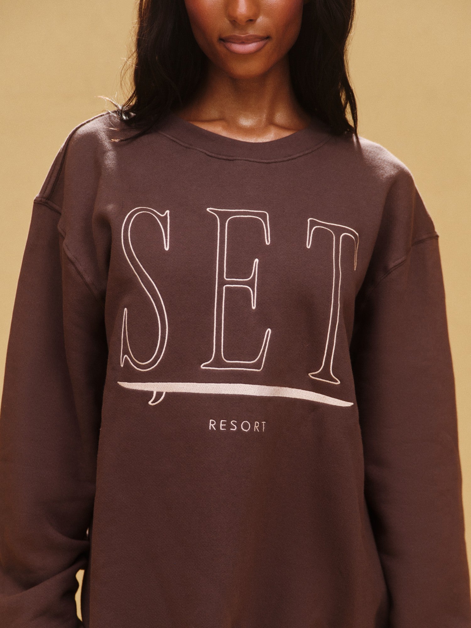 SET ACTIVE Sale | MIDWEIGHT SWEATS STAPLE SET RESORT CREWNECK - SHORELINE
