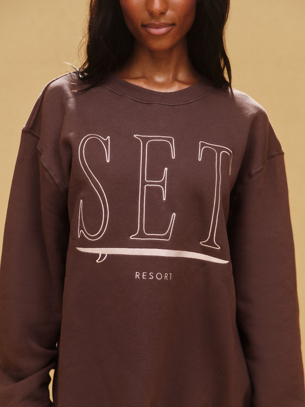 SET ACTIVE Sale | MIDWEIGHT SWEATS STAPLE SET RESORT CREWNECK - SHORELINE