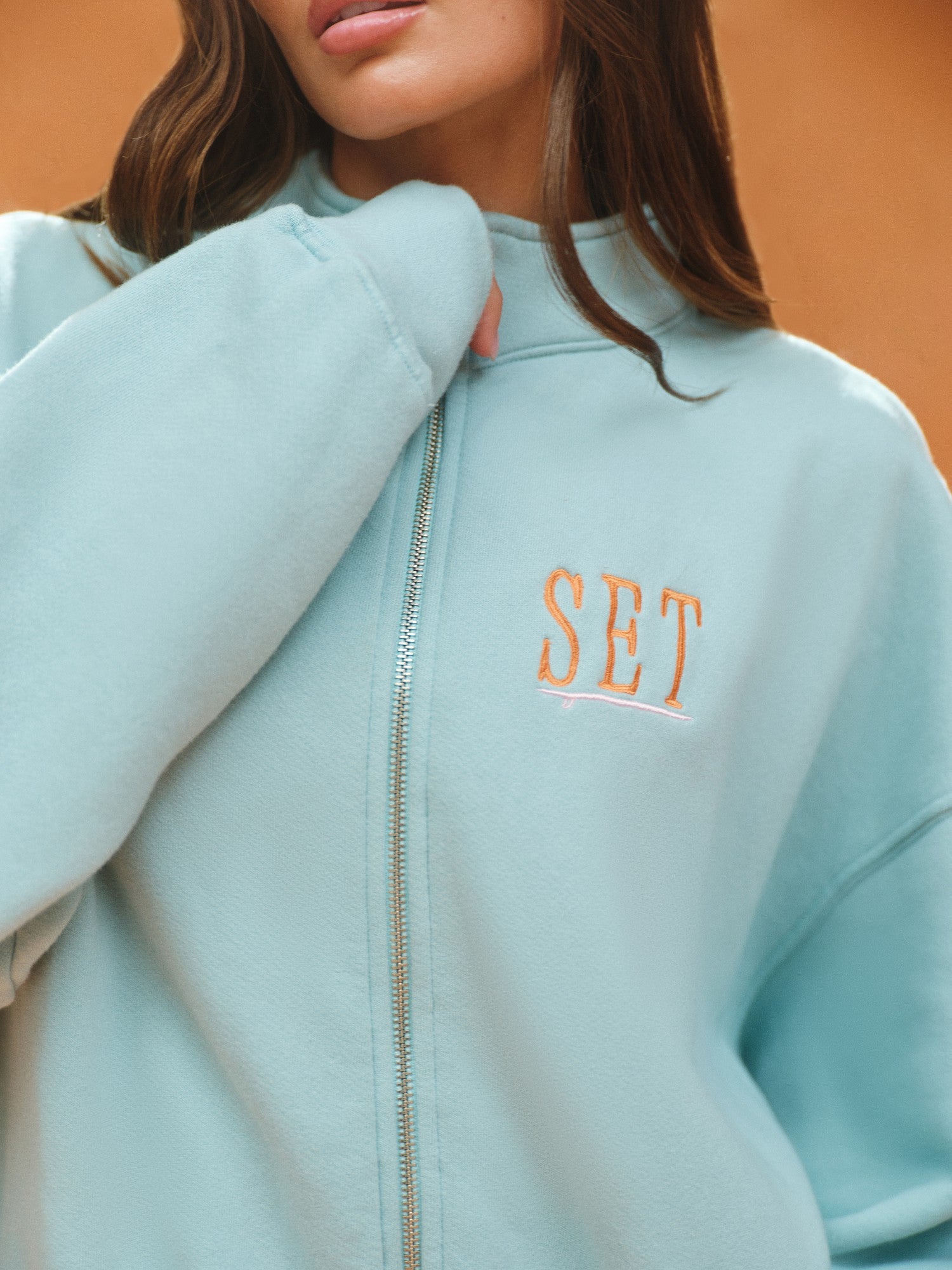 SET ACTIVE For Sale | MIDWEIGHT SWEATS STAPLE SET RESORT FUNNEL ZIP - TROPICS
