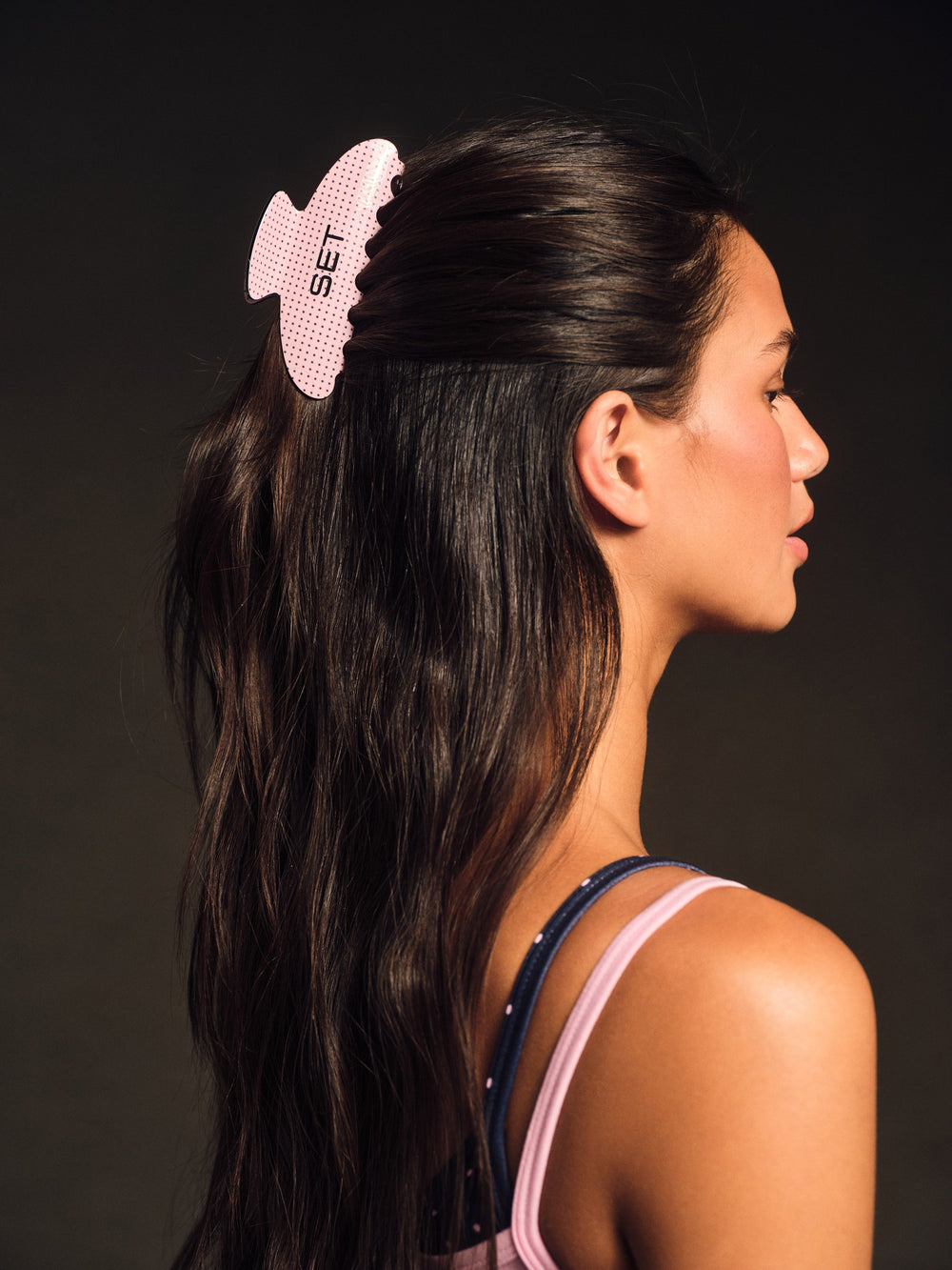 SET ACTIVE Website Store | SET POLKA DOT CLAW CLIP - PINK CONFETTI