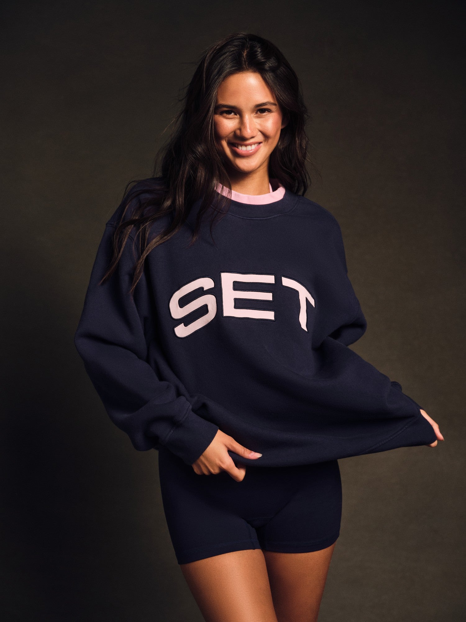 SET ACTIVE Website Store | MIDWEIGHT SWEATS STAPLE SET LAYERED CREWNECK - CONFETTI