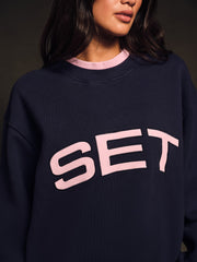 SET ACTIVE Website Store | MIDWEIGHT SWEATS STAPLE SET LAYERED CREWNECK - CONFETTI