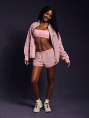 SET ACTIVE US | NYLON TRACK STRIPE SHORTS - SWIRL