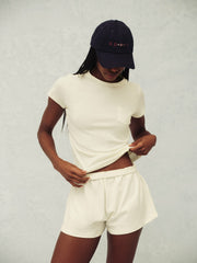 SET ACTIVE Outlets | HEAVY COTTON EASY SHORTS - HAVEN